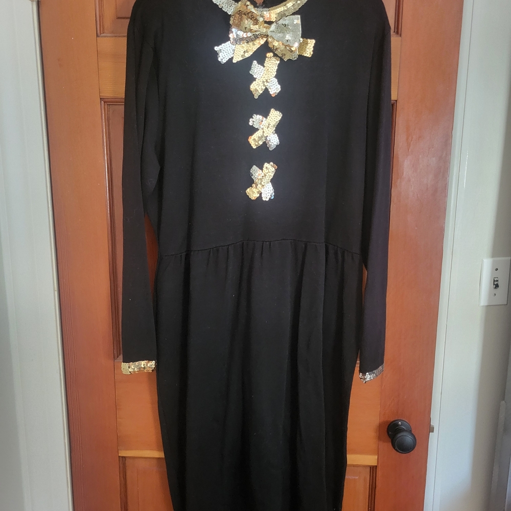 Black and Gold Dress